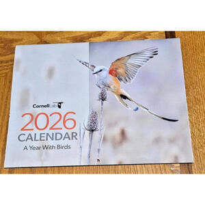 2026 Wall  Calendar, Cornell Lab, A Year with Birds, Ornithology, Nature